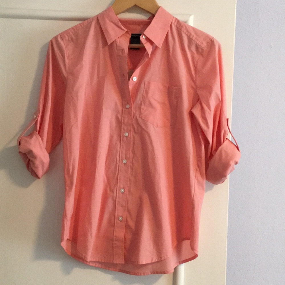 Ann Taylor Pink Button Top
